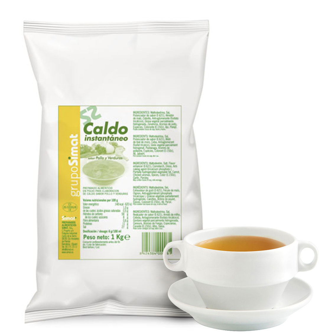 CALDO SABOR POLLO Y VERDURAS Simat — Caldos y salados