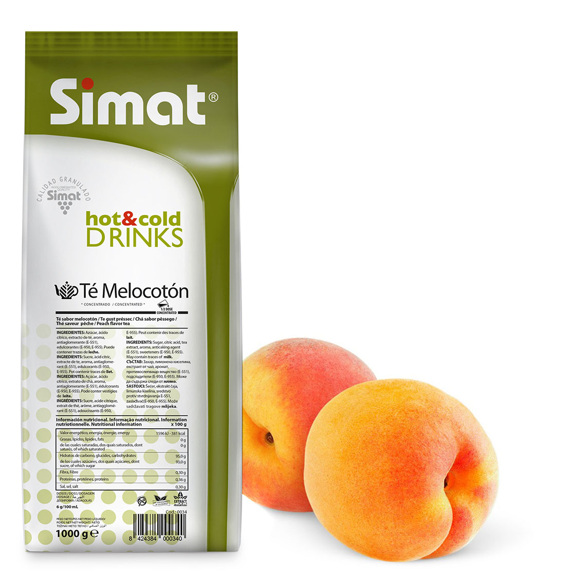 TÉ SABOR MELOCOTÓN CONCENTRADO Simat — Té e infusiones